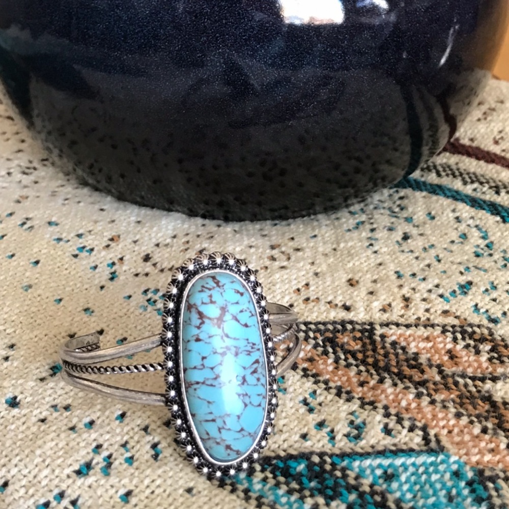 Fashion Faux Cuff Turquoise Bracelet